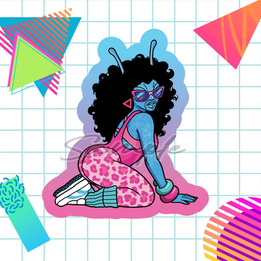 Aerobic Buggie (Sparkly Sticker)