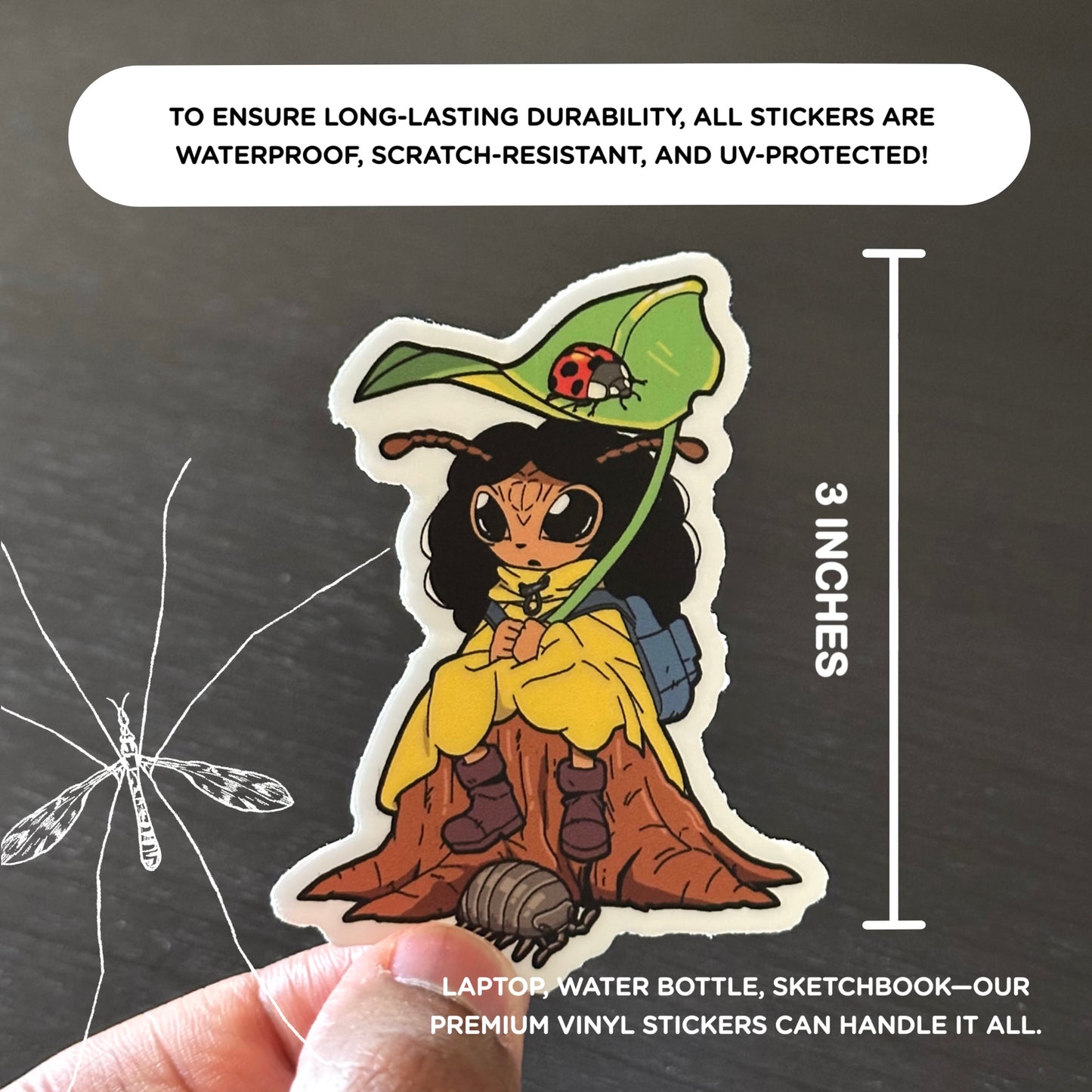 Lil' Ms. Fire Ant (Sticker)